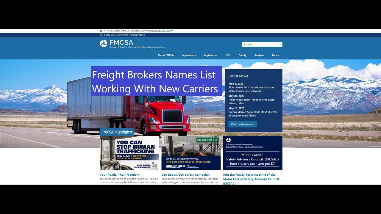 Freight Brokers Names List That Working With New Carriers Part 3 