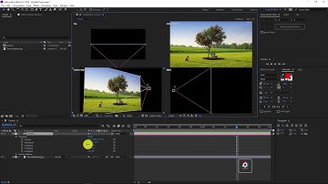 Tự học AFTER EFFECT a-z Bai 3 3 One Node vs Two Node Trong Camera Setting AFTER EFFECT 2018
