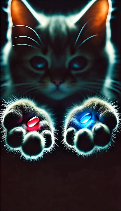 Cat Chooses Between Reality and Fantasy #shorts #matrix