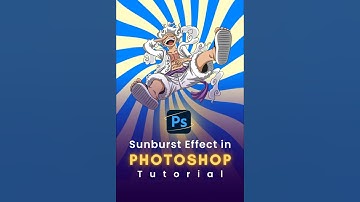 How to create sunburst effect in photoshop #photoshop #tutorial #edit #graphics