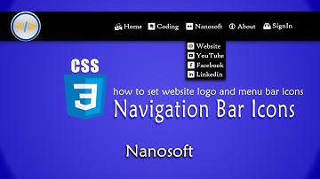 Learn CSS3 in Urdu _ How to add website logo & icons in navigation bar _ Lecture #29 _ Nanosoft