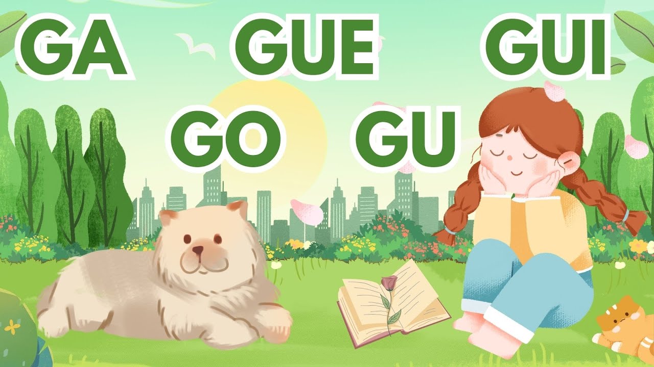 GA GUE GUI GO GU 🔤 APRENDE A LEER de forma divertida 👀 LECTURA, JUEGO Y CANCIÓN 🎶