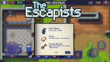 ALL MY CRAFTING RECIPES - The Escapists iOS Tips