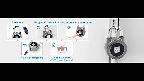 Fingerprint Padlock, Bluetooth Lock, Mobile APP, MEGAFEIS Smart Padlock with Keyless Biometric