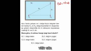 12. Sinif Dalga Sorusu - Ayt Fi̇zi̇k