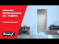 Vídeo: Armario Refrigerado Acero Inoxidable 430 Litros 1 Puerta 68 cm Ventilado ®Romux