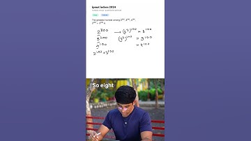 #IPMAT 2024: The greatest number among 2^300, 3^200, 4^100, 2^100 + 3^100 is