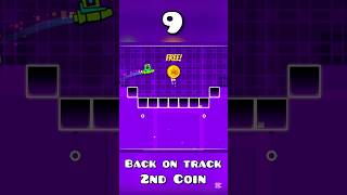 Top Easiest COINS in Geometry Dash Main LEVELS! 🤩 #geometrydash #gaming #shorts #tiktok