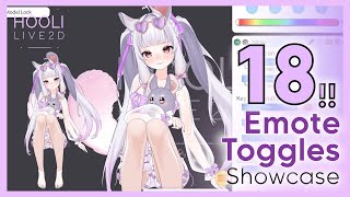 Vtuber Toggles | Sitting, Chibi Transform👙, GhostBubble, Walk, Outfit/Hair changes!【Live2D Rigging】