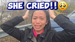 Filipina Reaction to Seeing Snow for The First Time