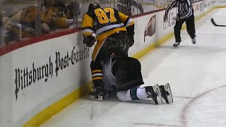 Crosby Frustrated After Blatant Slew Foot By Karlsson