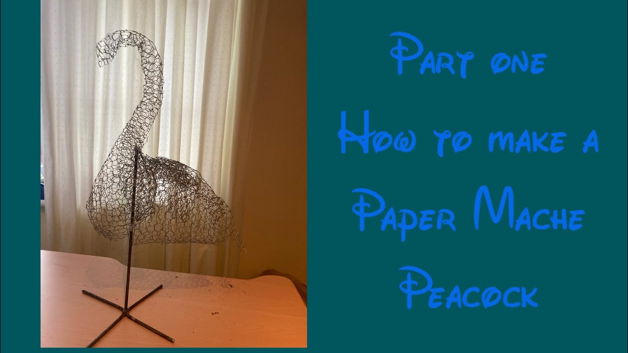 How to make a paper mache peacock YouTube