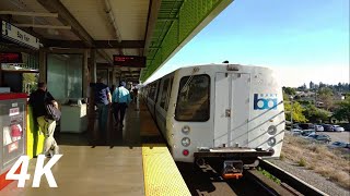 ⁴ᴷ⁶⁰ BART: Legacy Trains Arriving and Departing Bay Fair