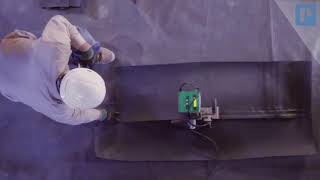 Geomembranas soldadura de cuña y reparacion