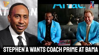 Why Stephen A Smith suggest ALABAMA should hire DEION SANDERS to replace Nick Saban