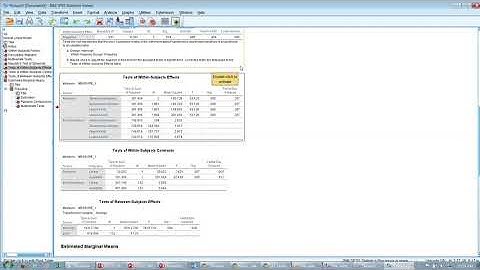 Conducting/interpreting a one-way repeated measures/within-subjects ANOVA in SPSS (w/ Line Graph)