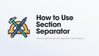 How To Use The Row Section Separator in OptimizePress