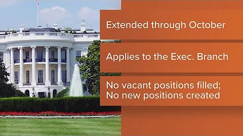 Trump admin. extends federal hiring freeze through October