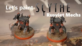 Scythe Rusviet Mechs | Let's Paint