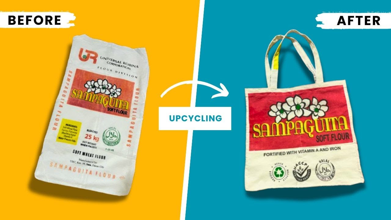 Recycling Flour Sacks into Tote Bags | Shopping Tote Bags