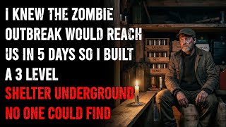 I Knew the Zombie Outbreak Would Reach Us in 5 Days so I Built a 3 Level Shelter Underground No One
