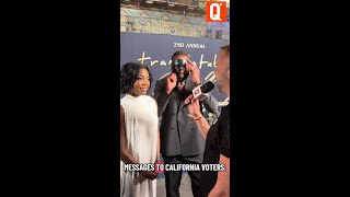 Gabrielle Union and Zaya Wade have a message for California voters