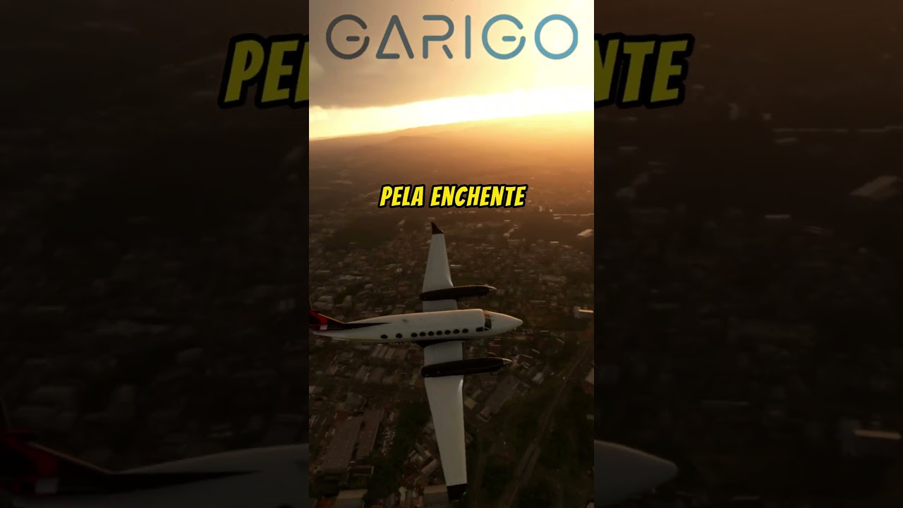 Ciclone do Rio Grande do Sul no Flight Simulator