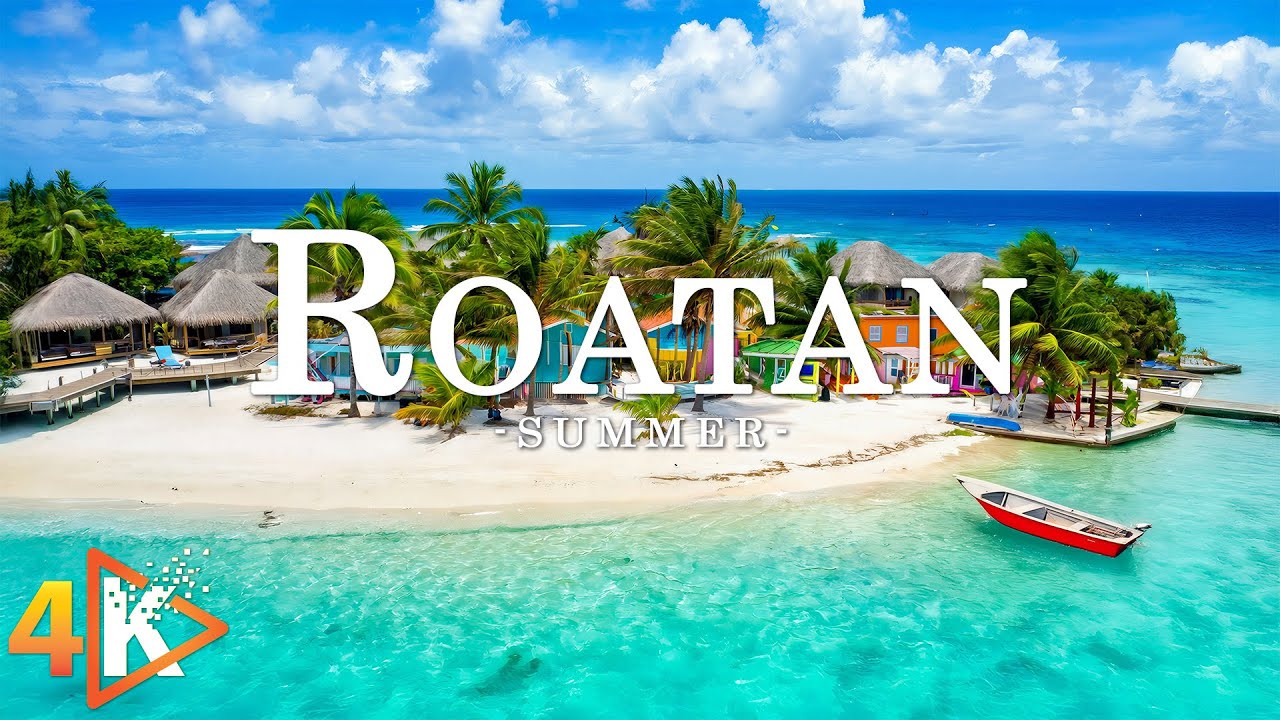 Roatán 4K – Crystal Clear Waters & Breathtaking Sunsets from West Bay ...