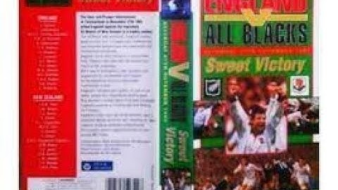 Original VHS Opening and Closing to England V All Blacks Sweet Victory UK VHS Tape