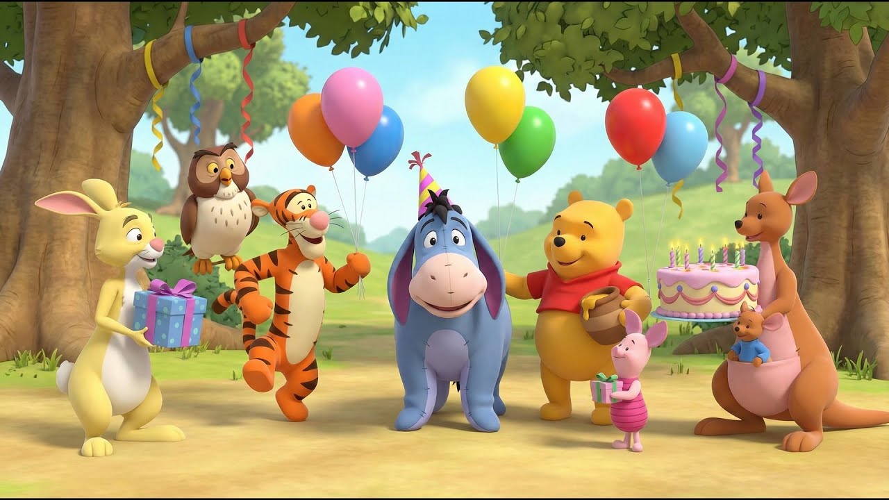 A Surprise Party in the Forest 🎈🎂 | A Day Full of Smiles | Winnie the Pooh Funny Animation
