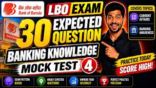 🔥 BoB LBO 2026 | 30 Most Expected Questions | Banking Awareness | PNB LBO 2026 MOCK 4
