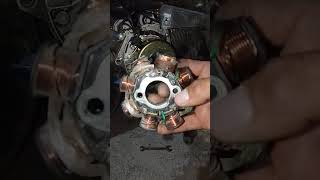 cambio y reparación de estator #motos #italika #150ds #reparación #motoneta