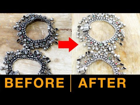 எப்படி கொலுசை சுத்தம் செய்வது | how to clean silver anklets at home | easy way to clean Silver | 182