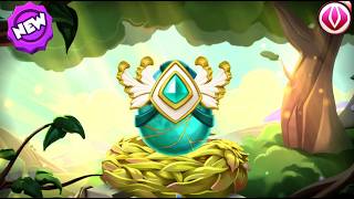 Hatched Ventusticia Dragon Babylonian Dragon board and Feulion Dungeon week DML