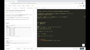 leetcode 1759 [Daily Challenge] Count Number of Homogenous Substrings - break and counting