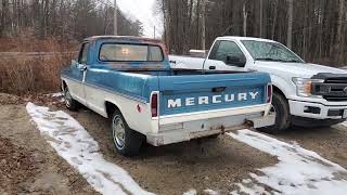 1968 Mercury M100 Series Canadian Market Custom Cab Pickup Truck: 68 Antique FoMoCo P/U Time Capsule