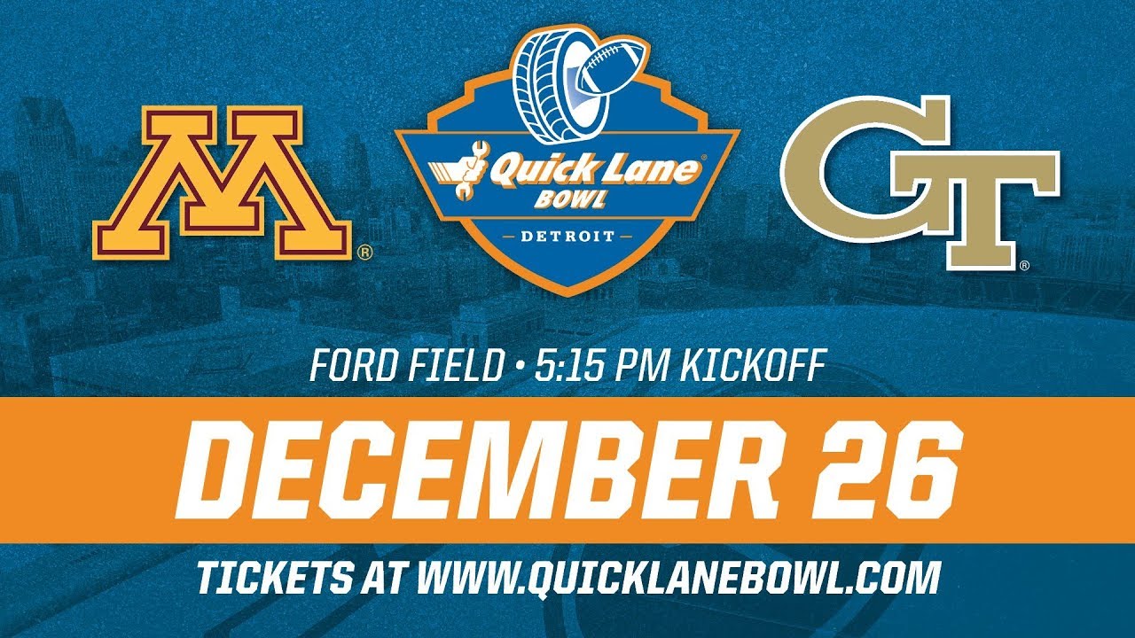 Quick Lane Bowl Minnesota Golden Gophers vs. Georgia Tech Yellow Jackets Simulation camera iphone 8 plus apk