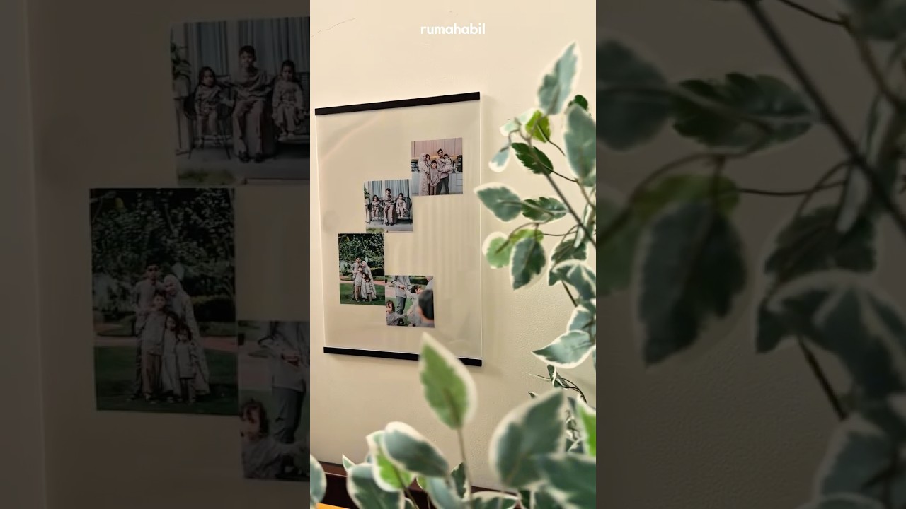 Pasang Photo Album Di Dinding Pakai Magnetic Frame 