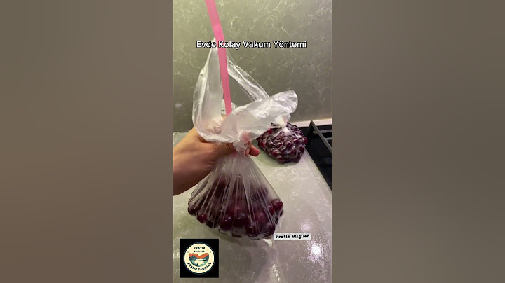 Meyve sebzeyi vakumlamak işte bu kadar basit!! Pipet ve buzdolabı poşeti yeterli
