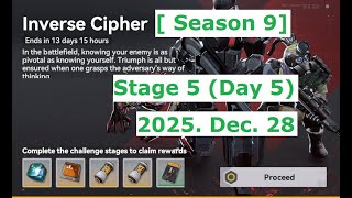 GFL2 Inverse Cipher, Season 9, Part 5 Walkthrough
