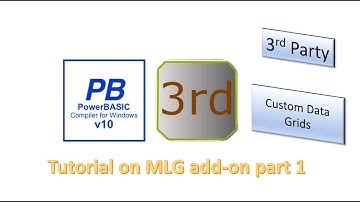 PowerBasic Windows compiler, 3rd Party Add-ons, MLG (My Little Grid) a custom grid control.