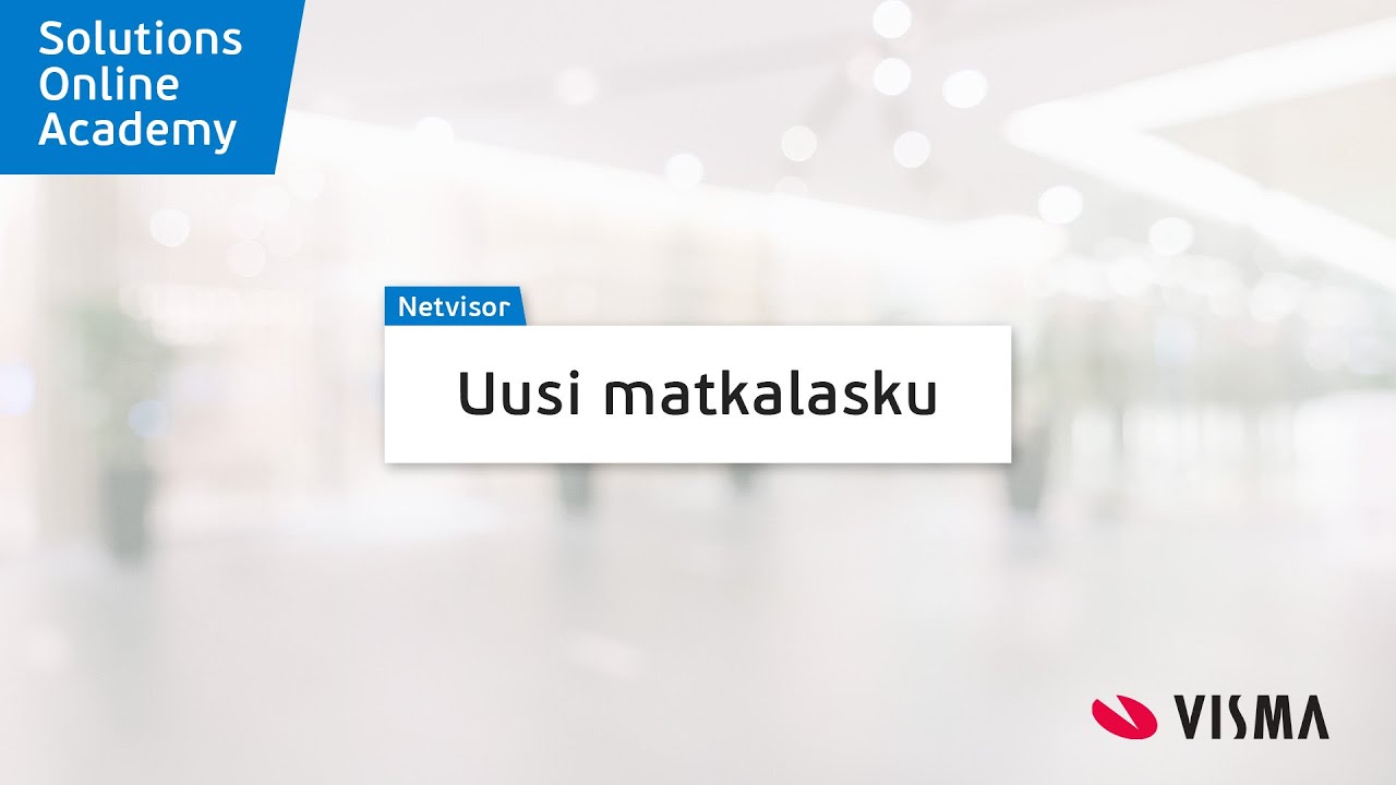 Netvisor Academy - Uusi matkalasku
