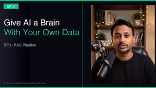 Build a RAG Pipeline from Scratch: Embeddings + Vector DB + PDF Chatbot | AI Intermediate EP3