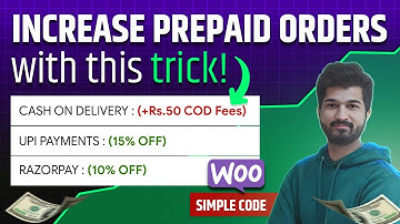Add COD Fees in WooCommerce Without Plugin | Simple Code Snippet Tutorial #woocommerce