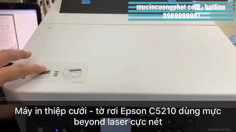 Epson pro wf-c5210 in thiệp cưới, tờ rơi