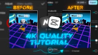 BEST 4K QUALITY SETTINGS FOR CAPCUT + NODE 🙀🔥 #4kquality #tutorial #fypシ゚viral #node #capcut 