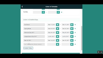 How to "Enable Today" on Listen In Schedule | AngelSense App
