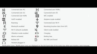 ☑️ Status Bar Icons Details HUAWEI MATE 10