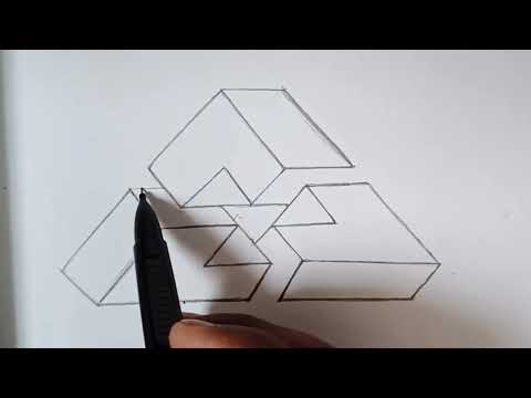 3D Drawing || How To Draw 3D Drawing from Triangle