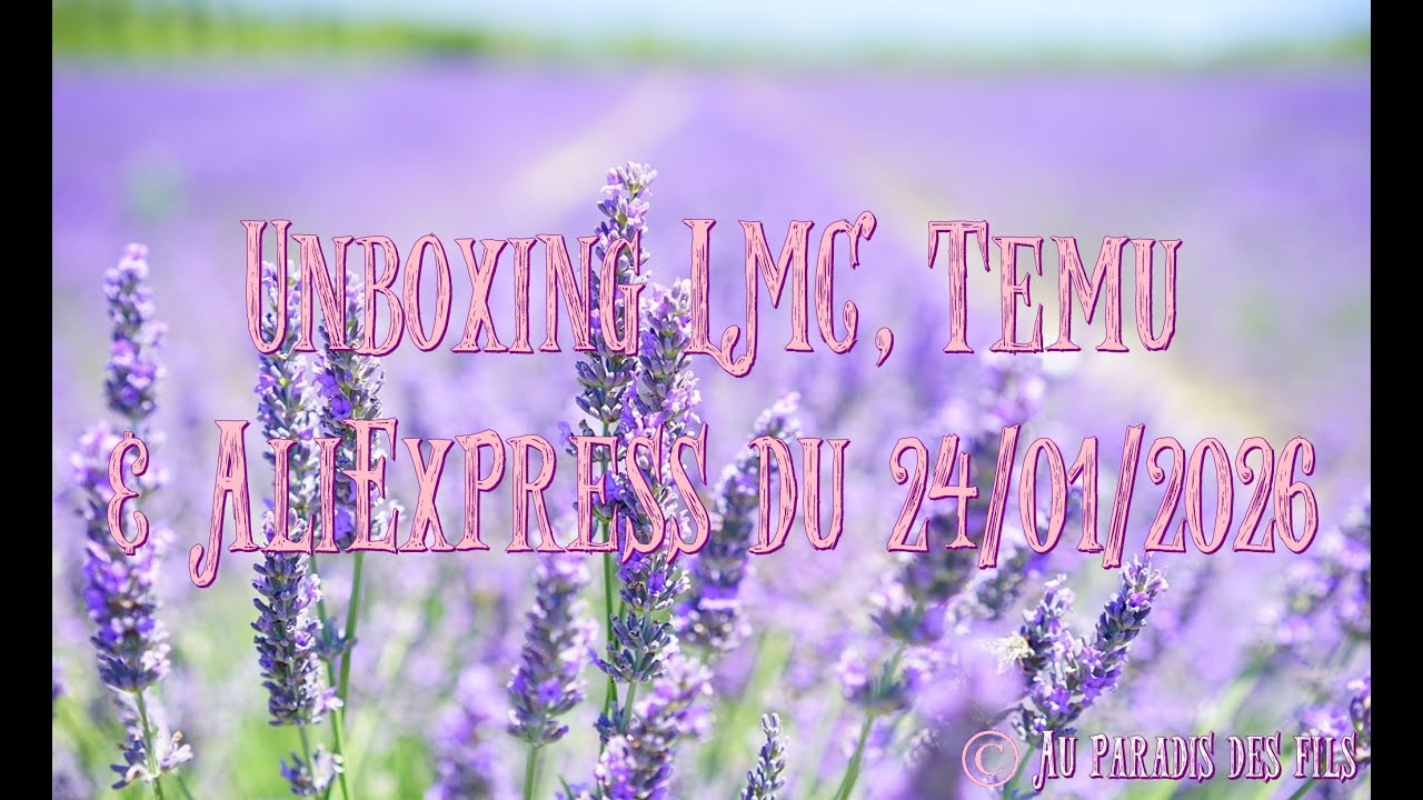 🪡🧵📍✂️ Unboxing LMC, Temu & AliExpress du 24/01/2026 ✂️📍🧵🪡